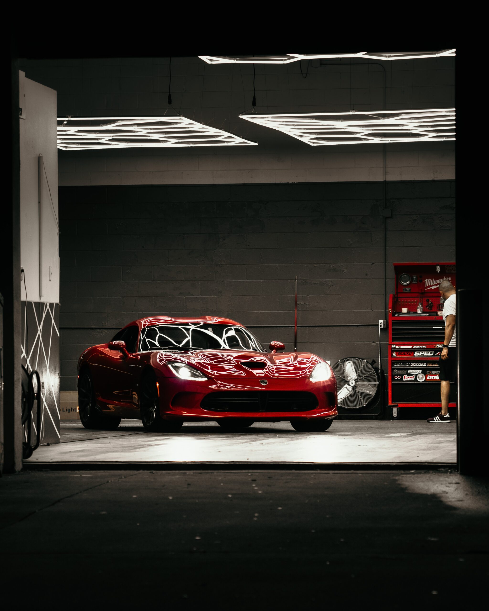 car paint shining